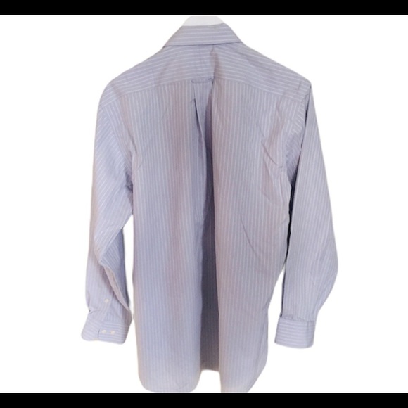 KIRKLAND SIGNATURE Non Iron Button Down Shirt With Long Sleeves Blue Size 16-33 - Picture 3 of 8